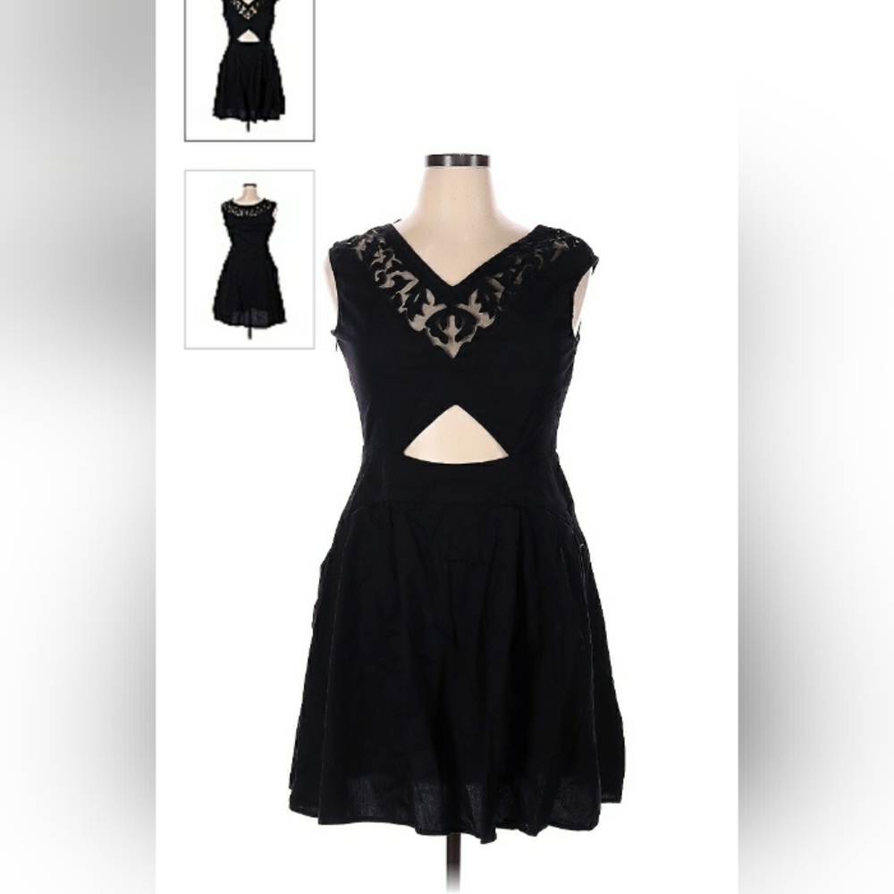 Little black dress with big personality.